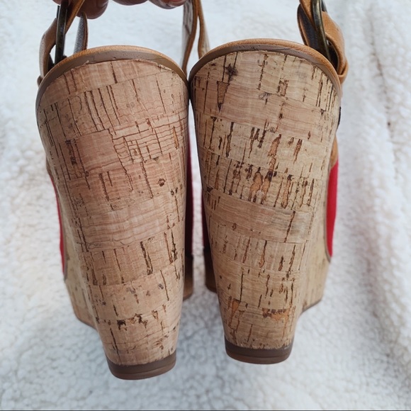 Nine West | Red & Brown | Size: US 7.5 - Picture 5 of 7